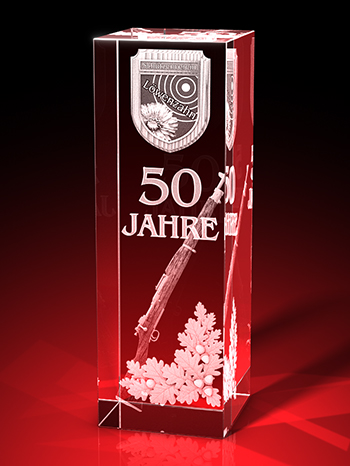 Jubiläumsgeschenk - 50 Jahre - Quader – GLASFOTO.COM